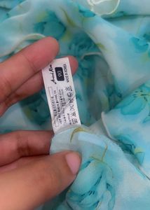 Prettiest Floral Blue Fairycore Dress