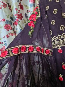 Semi stitched sharara Set