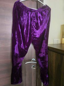Purple Velvet Pant