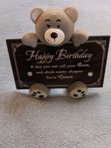 Happy Birthday Photo Frame Teddy bear Gift