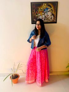 Pink Printed Palazzo Pants