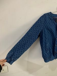 DENIM PUFFER JACKET