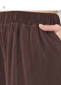 Brown Plisse Co-ords Set | M size