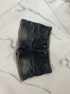 Chic Low Waist Fur Shorts (XXS, XS)