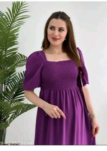 Purple Midi Dress