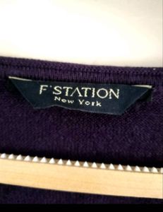 Beautiful Ruffle Sleeve Woolen Imported Top