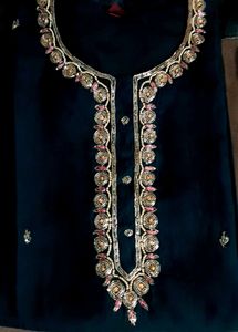 Beautiful bottle green kurta set
