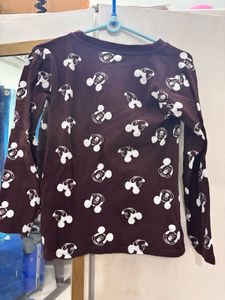 Mickey Mouse Printed Night Suit (Top &amp; Pant Set)