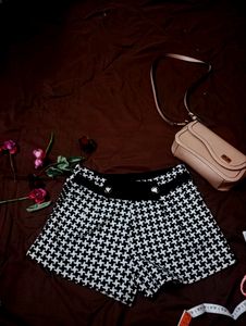Black N White Shorts