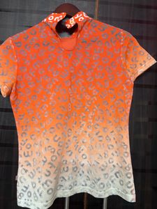 Price Drop!! Sheer Orange Gradiant Top