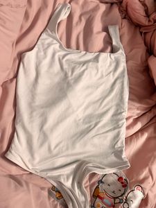 White One-Shoulder Bodysuit