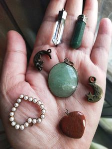 Crystals &amp; Charms Pendants Combo