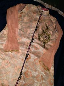 Elegant  Kurta Set With Long Skart