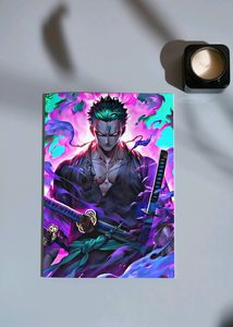 Roronoa Zoro Poster. One Piece. Anime Wall Decor