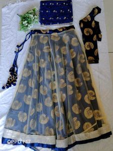 Navy Blue  Choli