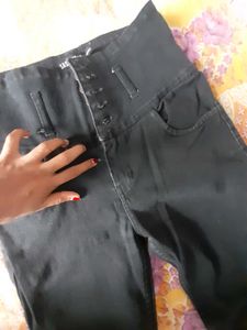 Light Wash Straight Leg Jeans 2set Black &amp; Blue