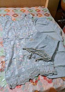 Long Kurta And Plazo Set With Dupatta 149/-
