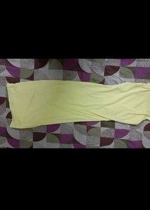 Elegant Yellow Bodycon Midi Dress