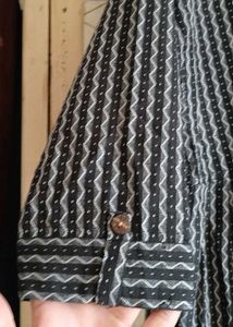 Striped Maxi Dress Pure Khadi fabric