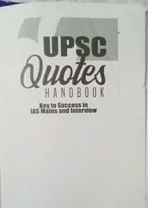 UPSC Quote Handbook