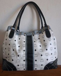 Authentic Vintage MCM Monogram Drawstring Tote