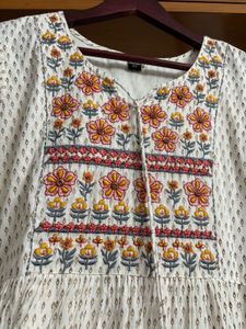 Floral Embroidered Kurta Gown