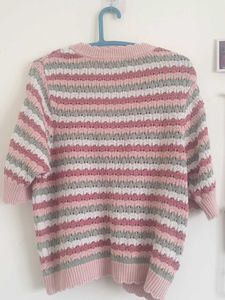 Cute Striped Knit Cardigan