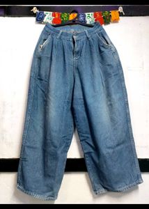Wide Leg Denim Jeans