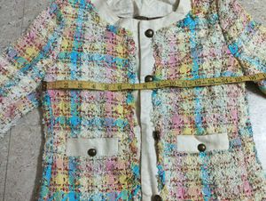 Colorful Tweed Jacket