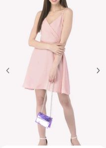 Midi Peach Colur Dress
