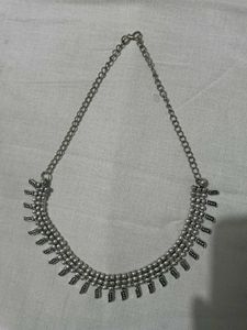 Vintage Silver Tone Statement Necklace
