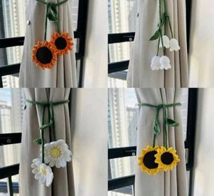 Crochet Flower Curtain Tiebacks