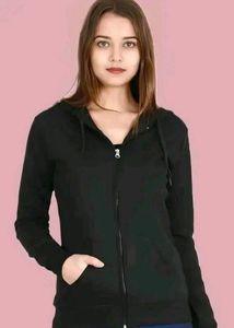 Black  Hoodies Winter Jacket