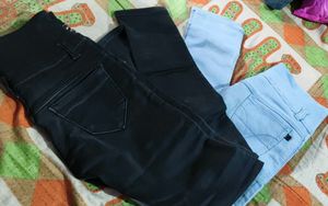 Black And Bule Jeans