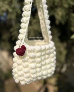 Crochet Handbag with Bow