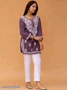 Elegant Purple Kurta