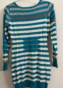 Seasonal Style Combo:  Striped Sweater&amp; Kurti