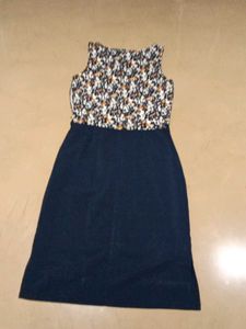 Lovely Blue Sleeveless Dress