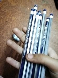 Set Of 10 Pencils And One Eraser