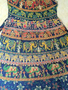 Ethnic Elephant Print Dress