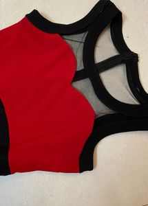 Red &amp; Black Party Dress