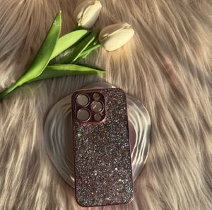 Rose gold Glitter iPhone 15 Pro Phone Cover/Case