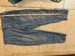 Blue Casual Pants