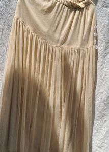Vintage Lace Trim Tulle Skirt