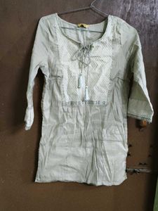 Aurelia Beige Tunic Top