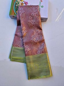 Horizon Rust Woven Royal Kanjivaram Silk Saree