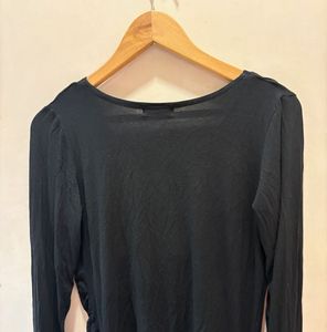 Beautiful Black Wrap Top