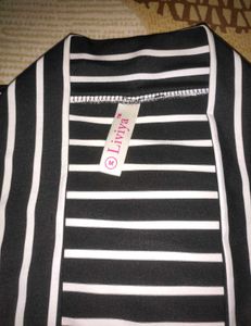 Women Black And White Shrug