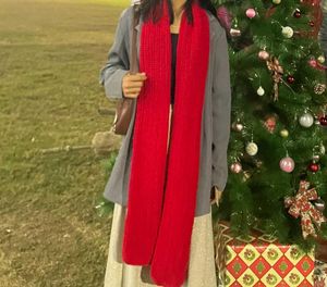 Red Mikasa Knit Scarf 🧣