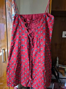 Red Patterned Sundress